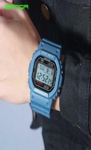 2019 New Denim Sanda Sport Digital Watch G Style Led Men039s Watches Waterproof Resist Clock Relogio Masculino Esportivo12129212