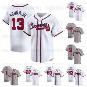 13 Ronald Acuna Jr. 2024 Braves Jersey Atlantas Marcell Ozuna Eddie Rosario Michael Harris II Luke Williams Andrew Velazquez Austin Riley Matt Olson