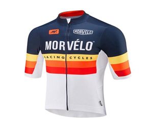 新しい2019 Pro Men Morvelo Cycling Jersey Vicycle Clothing Smoleve Bike Wear Outdoor Sports Maillot Ciclismo 6236199017196