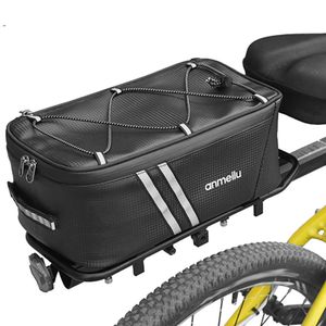 7L Bike Front Tube Bag Larger Capacity Bicycle Trunk Saddle Panniers Waterproof Cycling Back Baskets Seat 240329