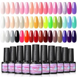 Gel Coscelia Gel -Nagellackset 7 ml Einweichen von UV -Gel Lack Semi Permanent Nagellack