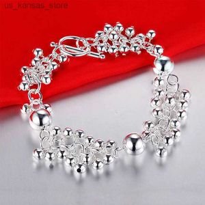 Braccialetti Charm 925 Sterling Silver Lish Bead Charms Braccialetti per donne Catena di moda Bangles Party Gioielli Retro Regalo di Natale Gaabou240408KPH7