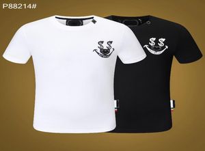 PP Men's T-shirt Summer rhine Short Sleeve Round Neck shirt tee Skulls Print Tops Streetwear M-xxxL 2148665674