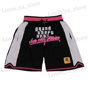 Men's Shorts BG Basketball Shorts VICE CITY Sewing Embroidery Outdoor Sport Shorts High-Quality Beach Pants Mesh Ventilation 2023 Black T240408