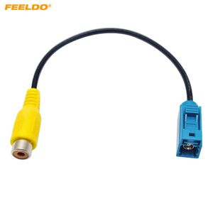 FEELDO Car Reversing Camera Adapter Fakra RCA Cable Plug For Mercedes For Ford OEM Radio Head Unit 39527857246