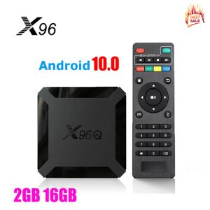 Kutu X96Q TV Kutusu Android 10.0 Akıllı TV Kutusu 2.4G WiFi Google Playstore 4K Set Üst Kutu Medya Oyuncusu Malay Singapur Hindistan Austr