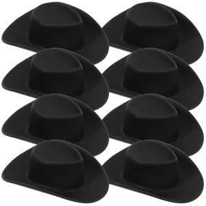 Coppe usa e getta cannucce 50 pezzi mini bottiglie bambola cappello da cowboy cappelli decorativi adorabili