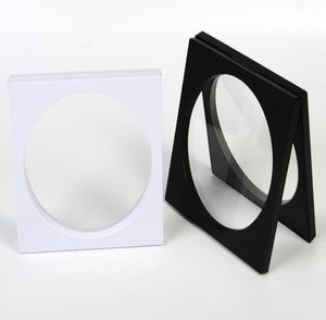 160160mm Pet Membran Box Holder Inner Circle Floating Display Case Earring Gems Ring Smyckesupphängning Förpackning Box4028855