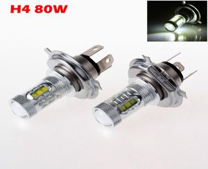 2st H4 80W High Power Car LED FOG DRL DAYTIME RUNING GULB AUTO RADLIGHT HILO LIGHT Source DC12V Cool White9513854