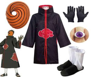 Tobi Cosplay Costume for Boys Obito Mask Carnival Halloween Costume For Kids Adult Suitab för höjd 135cm185cm H2208108956611