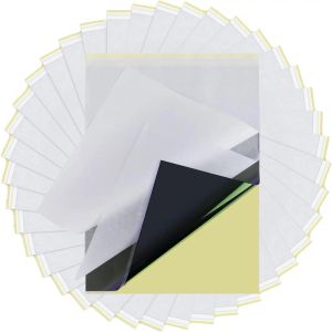 Kağıt Htvront 40pcs Dövme Transfer Kağıdı Kiti A4 Boyut Dövme Şablon Kağıt Kopya Kağıt Termal Kağıt Dövme Fotokopi Şablon Aksesuarları