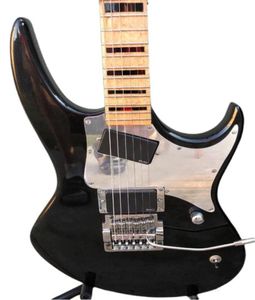 Rare Hamer Phantom GT Glenn Tipton Metallic Black Electric Guitar Slanted Pickup Kahler Tremolo Bridge Whammy Bar Locking Nut 1910156