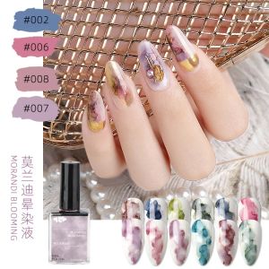 Gel 12pcs 15 ml watercolor morandi smalto gel fiorisce fioritura fumogruppo inchiostro inchiostro a bolle vernice verniciatura decorazione manicure