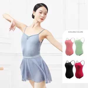 Stage Wear Ballet Terotards for Women Girls Backless Camisole Dance Gymnastics Doross Sexy Balerina Bodysuits Kobieta stroje kąpielowe