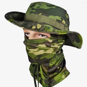 Berets Summer Breshastress Sunshade Тактическое альпинизм рыбацкие шляпы мужской армия фанаты на открытом воздухе Большой рыбацкий рыбак