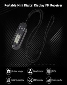 NUOVO HRD727 Mini FM Digital Display digitale portatile FM Retro Mp3 Style Player DSP con LanyARD BURANTE9994902