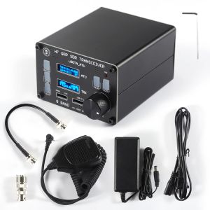 Radio USDX SDR Приемопередатчик All Mode 8 полоса HF HAM Radio Radio QRP CW приемопередатчик встроенный ATU100 Антенльный тюнер Dual OLED