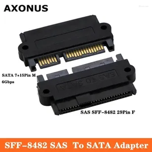 Kable komputerowe SFF-8482 SAS 29P Kobieta do SATA 22P Adapter męski 90 stopni Bend Motherboard Small Port Disk Server