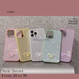 Casos de telefone celular Glitter de luxo para iPhone 15 14 Pro Max I 13 11 XS XSMAX XR Plus Designer de moda Bling Sparkling Rhinestone Candy TPU Diamond Q240408