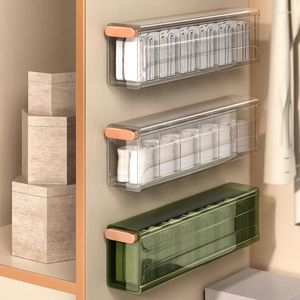 Storage Bags Wall-mounted Socks Organizer Box Multi-functional Plaid Underwear Wardrobe Side Drawer Home Put Finishing