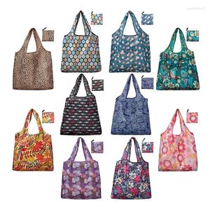 Shopping Bags -Grocery Reusable Foldable 20 Pack Tote 50LBS Extra Large Ripstop Pattern Machine Washable Storage