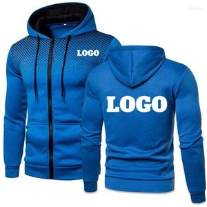 Men's Tracksuits Leisure Spring And Autumn High Quality Hoodies Printed Hooded Sweatshirt Casual Clothing Custom Zippered