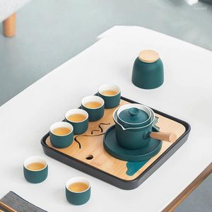 Teaware sets de festas xícara de chá de chá vintage chinês xícaras de café em cerâmica bebida kungfu chaleira reise juego de porcelana porcelana yyy35xp