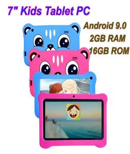 Tablets infantis 7 polegadas capacitivas AllWinner A50 Quad Core Android 90 Câmera Dual Câmera Crianças Tablet Pad Real 2 GB RAM 16GB ROM8514117