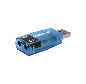 Newringbaren Audioadapter 3D Sound Card 51 USB bis 35 mm Mikrofon -Kopfhörer -Stereo -Headset unterstützt 3D Sound4334452