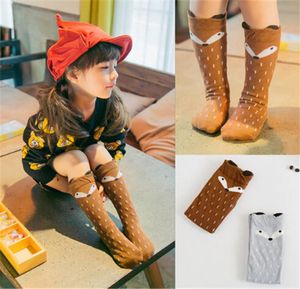 Abbigliamento per bambini Girl Girl Leggings Calzini in cotone Calzino Abiti da cartone animato Calzini carino Regalo di Natale Little Fox Stereo Ear Cotton Autumn W1764593