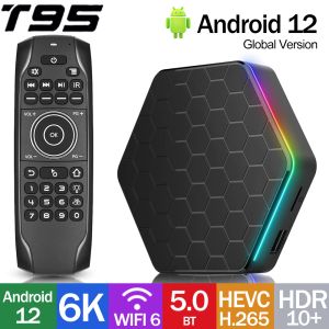 ボックスの最新T95ZプラスWiFi 6スマートテレビボックスAndroid12 AllWinner H618 Quad Core 6K HDR BT5.0高速TVプレフィックスvs MeCool Tanix X96 Plus