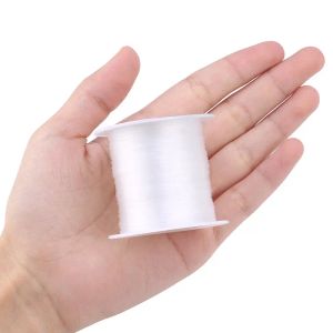 55M 0.3mm Plastic Crystal Thread Non-Stretch String Cord No Elastic Fish Line Wire for DIY Jewelry Making Supplies Bracelets