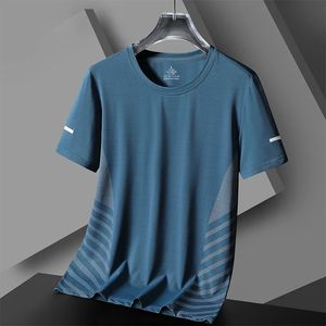 Camiseta de esporte seco rápido para homens para camiseta mangas curtas de verão casual de tamanho grande 5xl Top Tees Gym Tshirt Roupos 240409