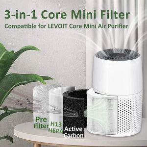 Levoit Core Mini Air Purifierの交換フィルター、3-in-1 H13 True HEPAフィルター、パートコアMINI-RF