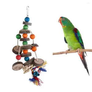 Diğer Kuş Malzemeleri Kockatiel için küçük orta kuşlar Direnen Papağanı Taşlama Boncuk Çiğneme Oyuncakları Bloklar Yırtılma Oyuncak