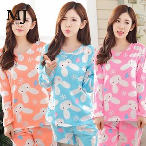 Abbigliamento da casa MJ019A 2024 Milk Silk Cartoon Abbigliamento da sonno Pijamas Mujer Piajama Set Kigurumi Pajamas Pajama Femmme Women Homewear Suit