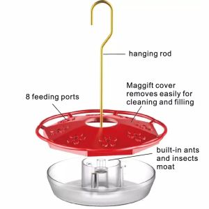 Bird Feeder Nowa plastikowa klatka kolibra podajnik wody wisząca karmnik ptaków odporny na szczury dziedziniec