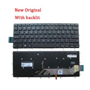 キーボード新しい本物のラップトップrreplacementキーボード互換Dell Inspiron 3480 3481 3482 3490 3493 7580