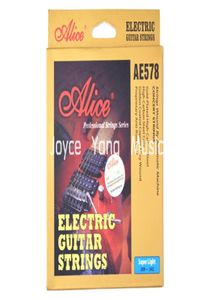 Top Alice AE578SL Electric Guitar Strings GoldPlated High Carbon Steel Golden Coated Copper Alloy Wound Strings7340761