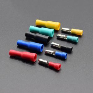 50pcs 25pcs femmina 25pcs Connettore elettrico Maschio Crimp Bullet Terminal per 22 ~ 16 AWG Audio FRD MPD1-156