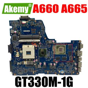 Placa -mãe para Toshiba Satellite A660 A665 Laptop Placa -mãe 3D Versão NWQAA LA6062P K0001044430 HM55 GT330M GPU CPU livre