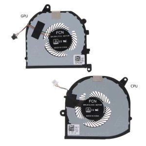 Pads 1/2pcs para Dell XPS 15 9570 7590 Precisão 5530 P56F002 CPU de laptop+ventilador de refrigeração da GPU