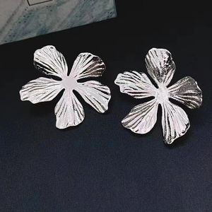 1 st/par lyxiga tofs silver stora blommor halsband choker färg lång örhänge personlighet temperament blommigt bröllop