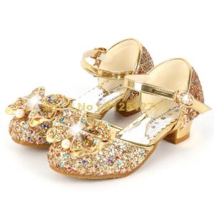 Sneakers blomma barn sandaler sommarstrand prinsessa flicka barn glitter bröllop fest spädbarn skor