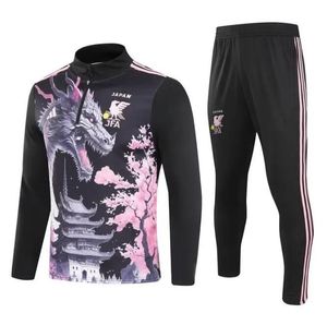 24 25 Япония наполовину тренировочный костюм Isagi Atom Tsubasa Minno Asano Doan Kubo Ito Japan Football Sportswear Set Set The Hoodie Surfetiem