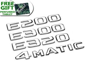 Emblema della coda posteriore dell'auto Numero lettere adesivi badge per Mercedes Benz Glaec Classe C180 C200 C260 E43 E260 E300 E320 E320 E4006738911