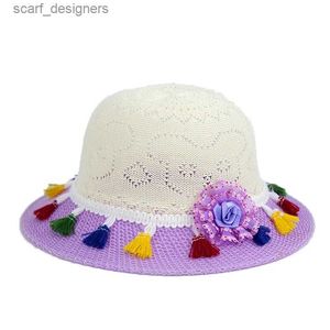 Шляпа шляпы с широкими кражами ковша шляпы 2-7 лет Детский детский летний солнцезащитный солнцезащитный солнцезащитный крем