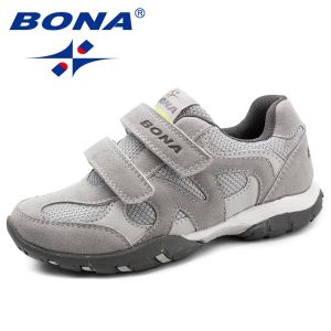 Sneakers bona ny ankomst klassiker stil barn casual skor krok loop pojkar loafers utomhus mode sneakers ljus snabb gratis frakt