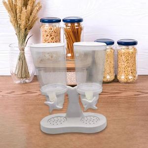 Storage Bottles Canister Breakfast Counter Organization Pantry Cereal Dispenser Food Container Organizer For Grain Flour Rice Nuts Beans