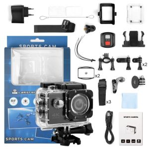 Cameras New Sports Camera F60R With Remote Control And WiFi Waterproof Sports Camera Adjustable Viewing Angle Network Diving riding